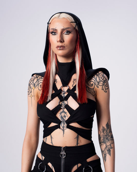 Tribal Trinity Hooded Band Top